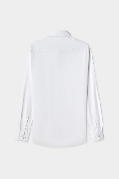 Twn Slim Fit Beyaz Düz Travel Gömlek