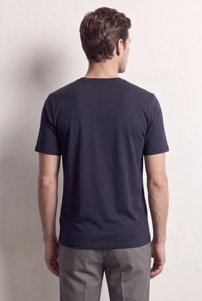 Ds Damat Regular Fit Lacivert Düz T-shirt