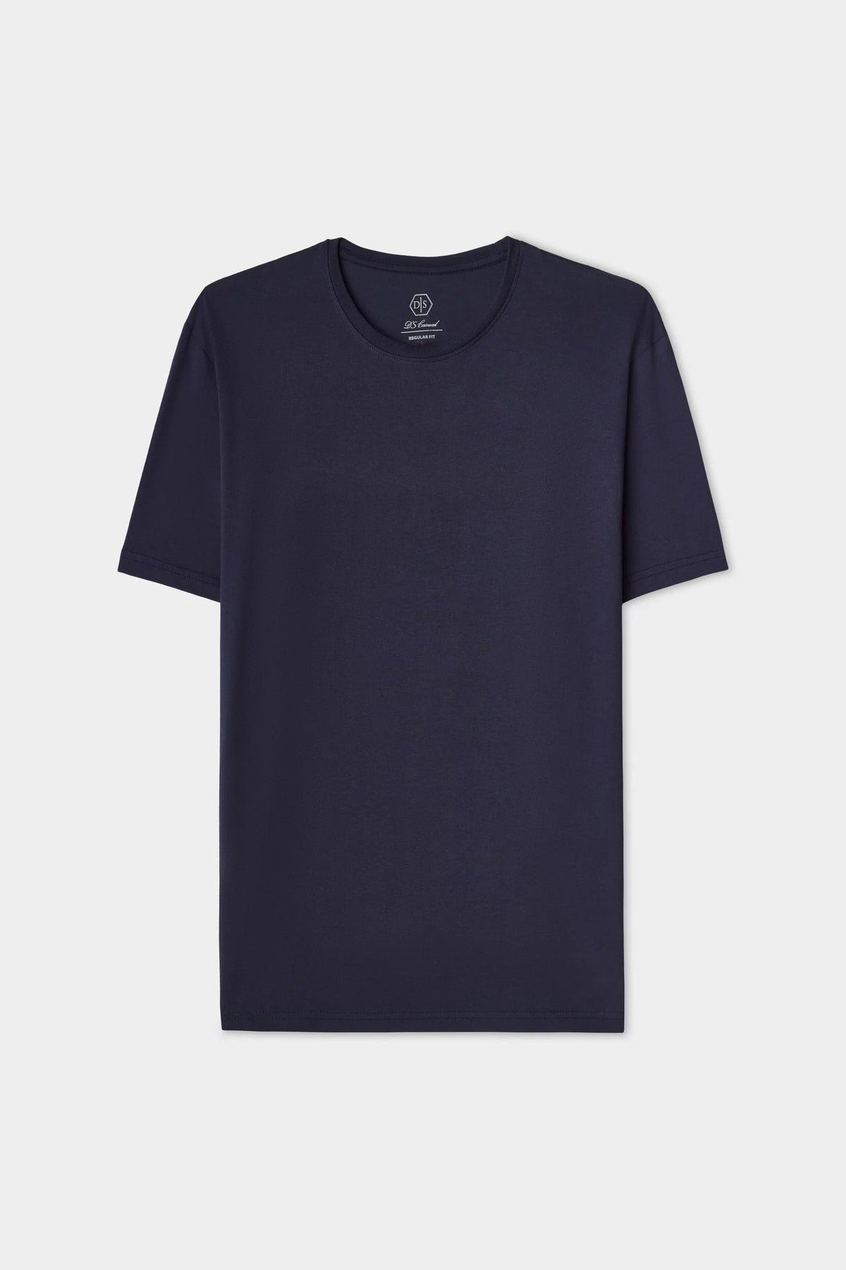 Ds Damat Regular Fit Lacivert Düz T-shirt