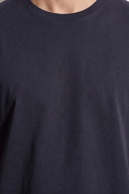 Ds Damat Regular Fit Lacivert Düz T-shirt