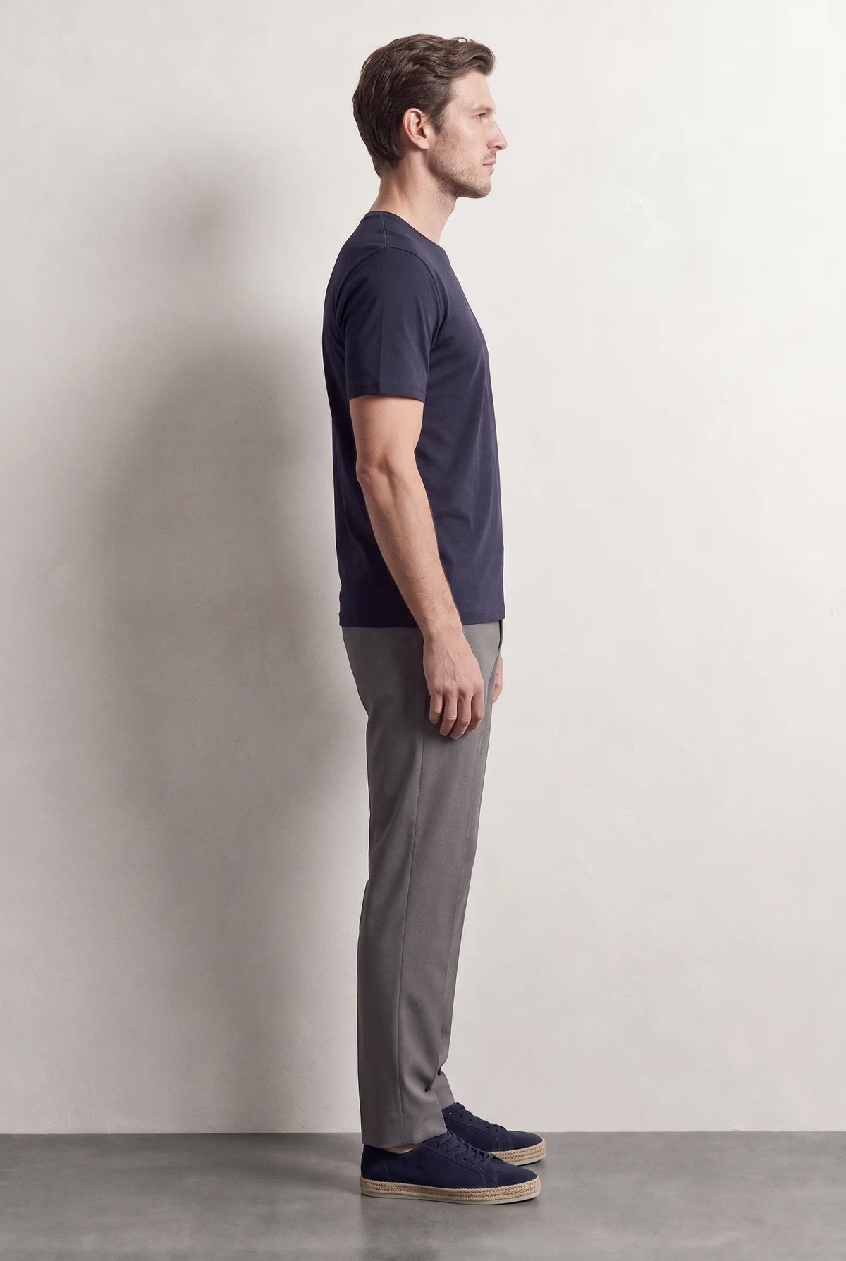 Ds Damat Regular Fit Lacivert Düz T-shirt