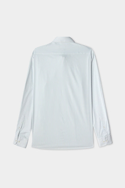 Ds Damat Slim Fit Beyaz Çizgili Gömlek