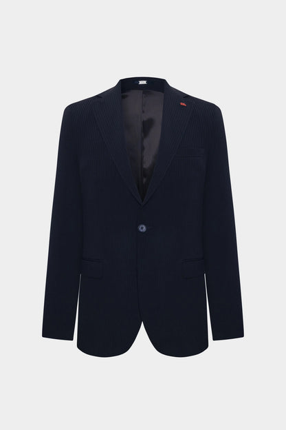 Twn Slim Fit Lacivert Çizgili Takim Elbise