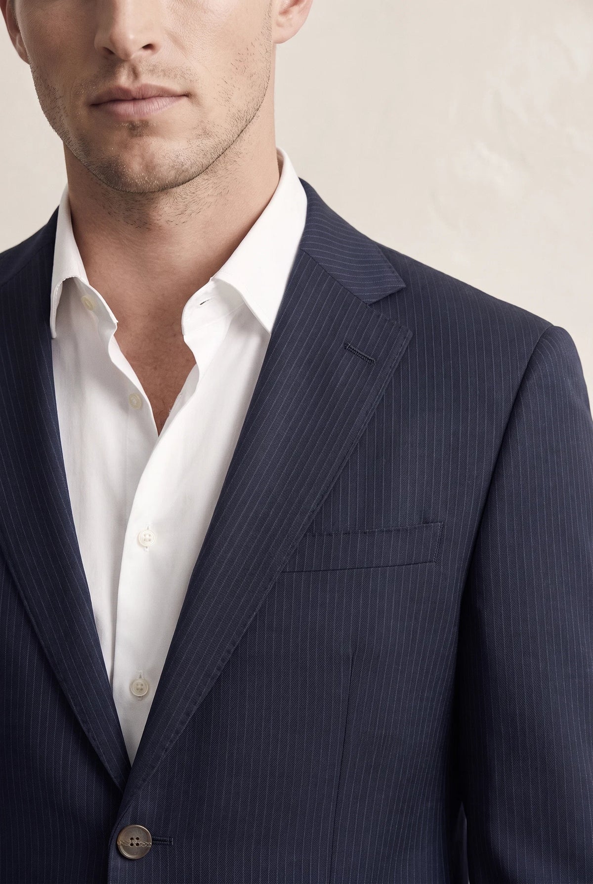 Twn Slim Fit Lacivert Çizgili Takim Elbise