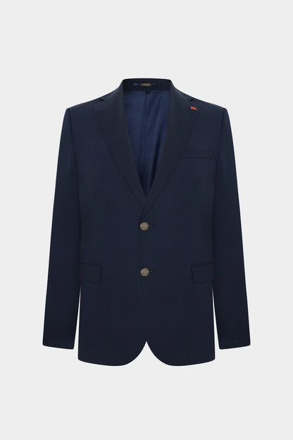 Twn Slim Fit Lacivert Çizgili Takim Elbise