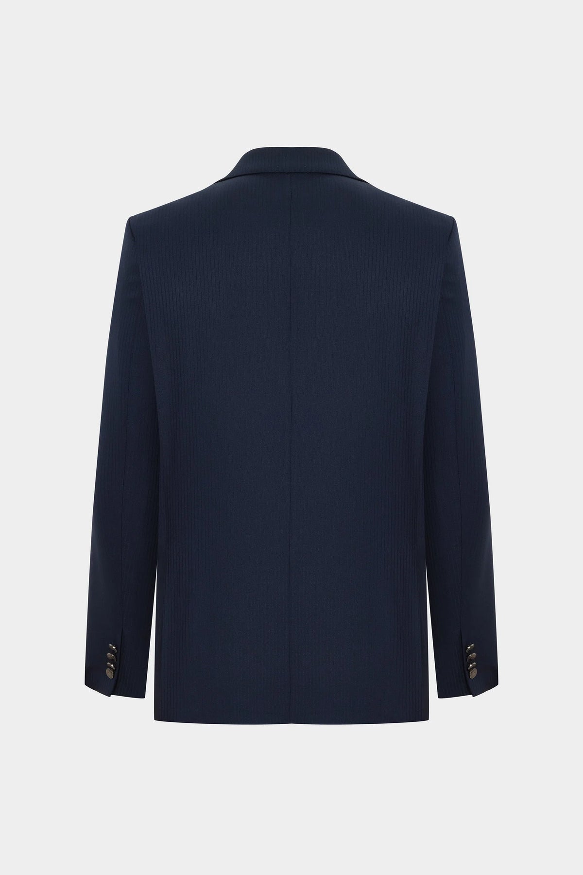 Twn Slim Fit Lacivert Çizgili Takim Elbise