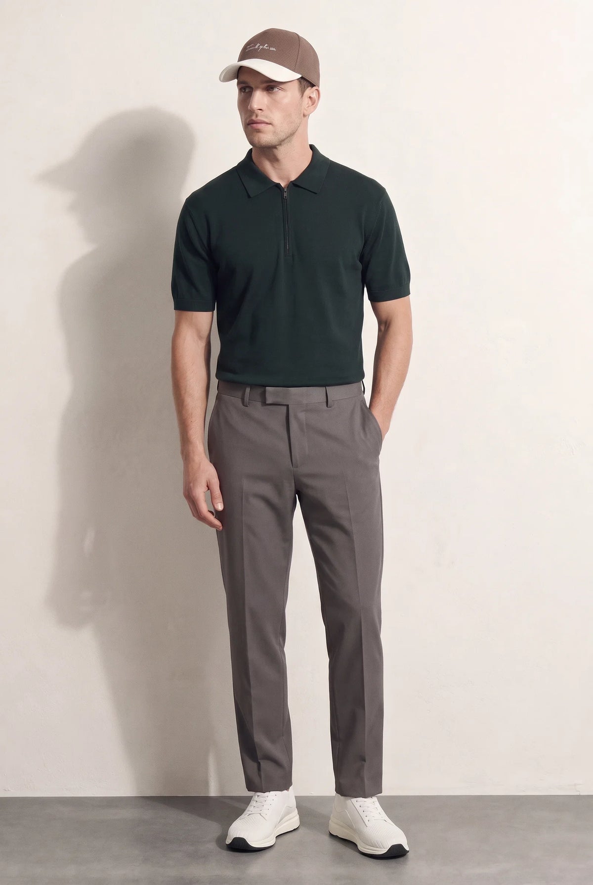 Ds Damat Slim Fit Zümrüt Yeşili Düz Örgü Kazak