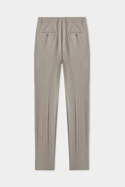 Twn Slim Fit Bej Çizgili Takim Elbise