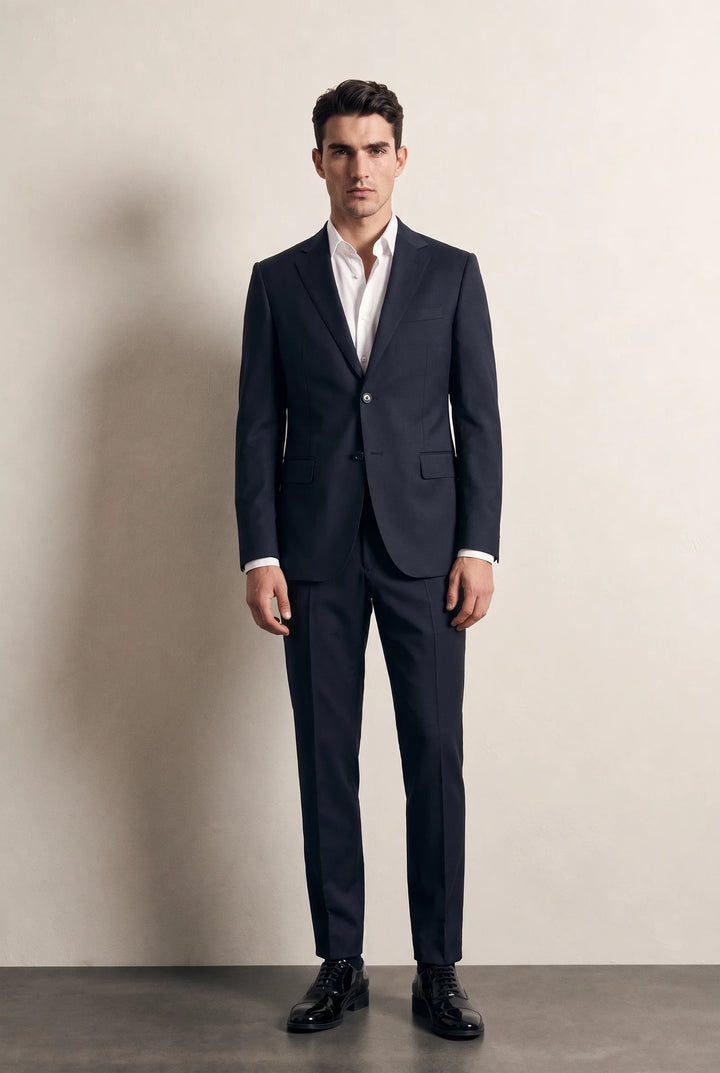 Ds Damat Comfort Fit Lacivert Düz Takim Elbise