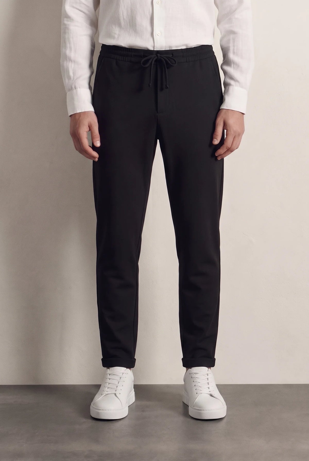 Twn Slim Fit Siyah Armürlü Jogger Pantolon