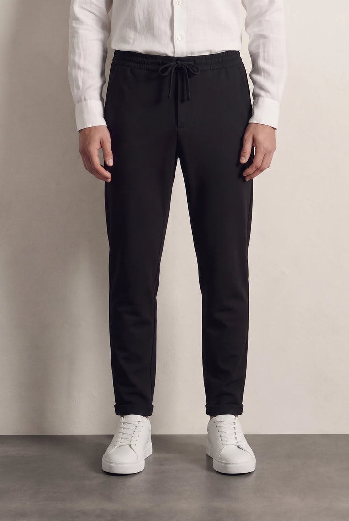 Twn Slim Fit Siyah Armürlü Jogger Pantolon