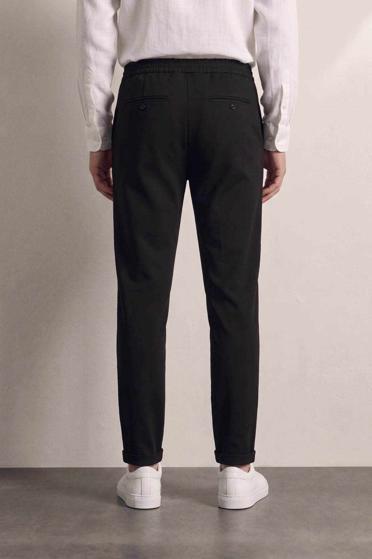 Twn Slim Fit Siyah Armürlü Jogger Pantolon