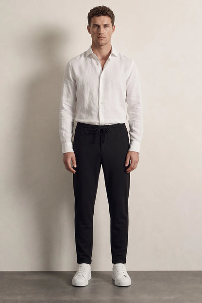 Twn Slim Fit Siyah Armürlü Jogger Pantolon