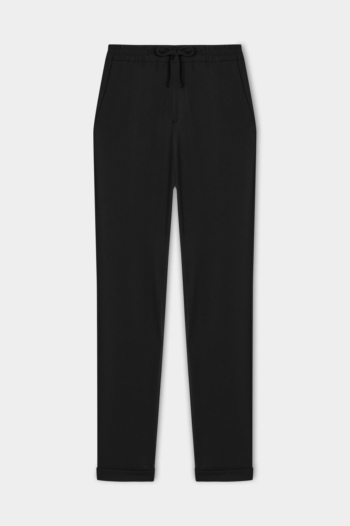 Twn Slim Fit Siyah Armürlü Jogger Pantolon
