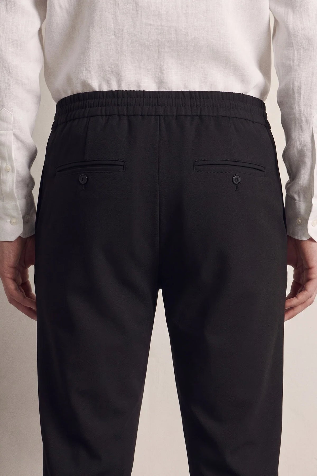 Twn Slim Fit Siyah Armürlü Jogger Pantolon