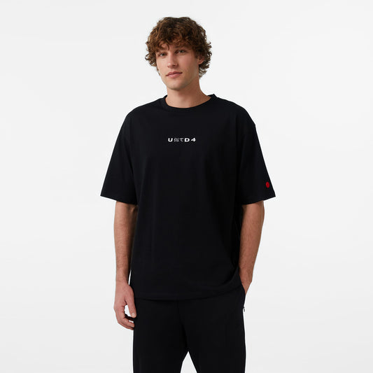 United4 Regular Fit Erkek Siyah T-shirt
