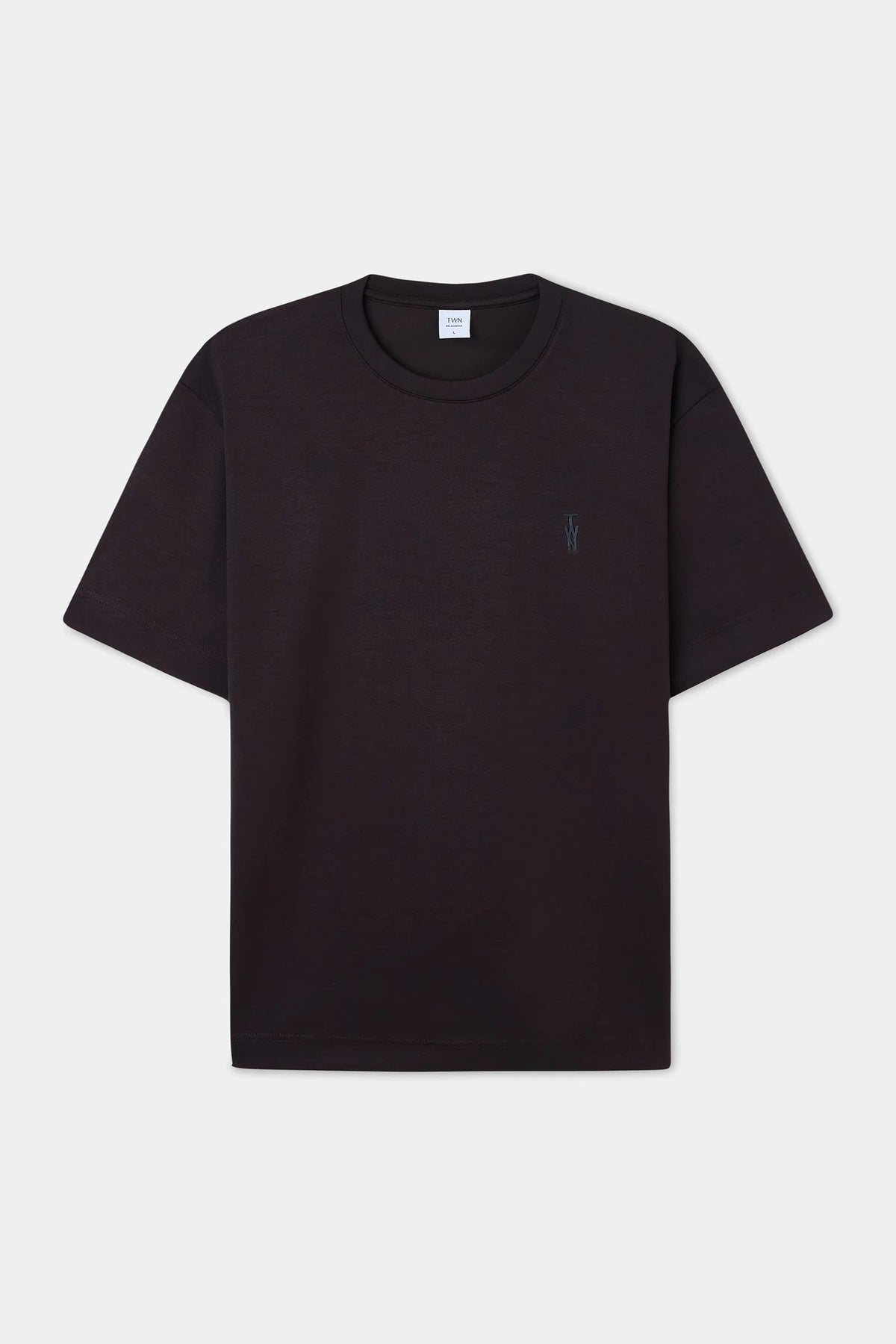 Twn Relaxed Fit Kahverengi Düz Modal T-shirt