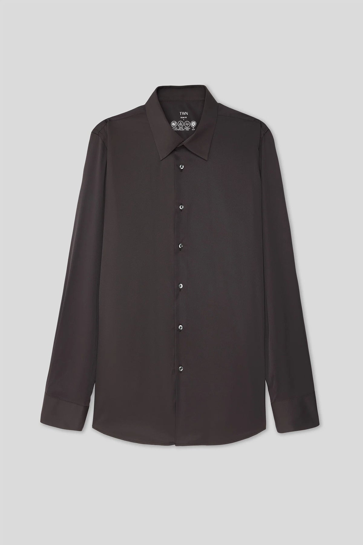 Twn Slim Fit Vizon Düz Travel Gömlek