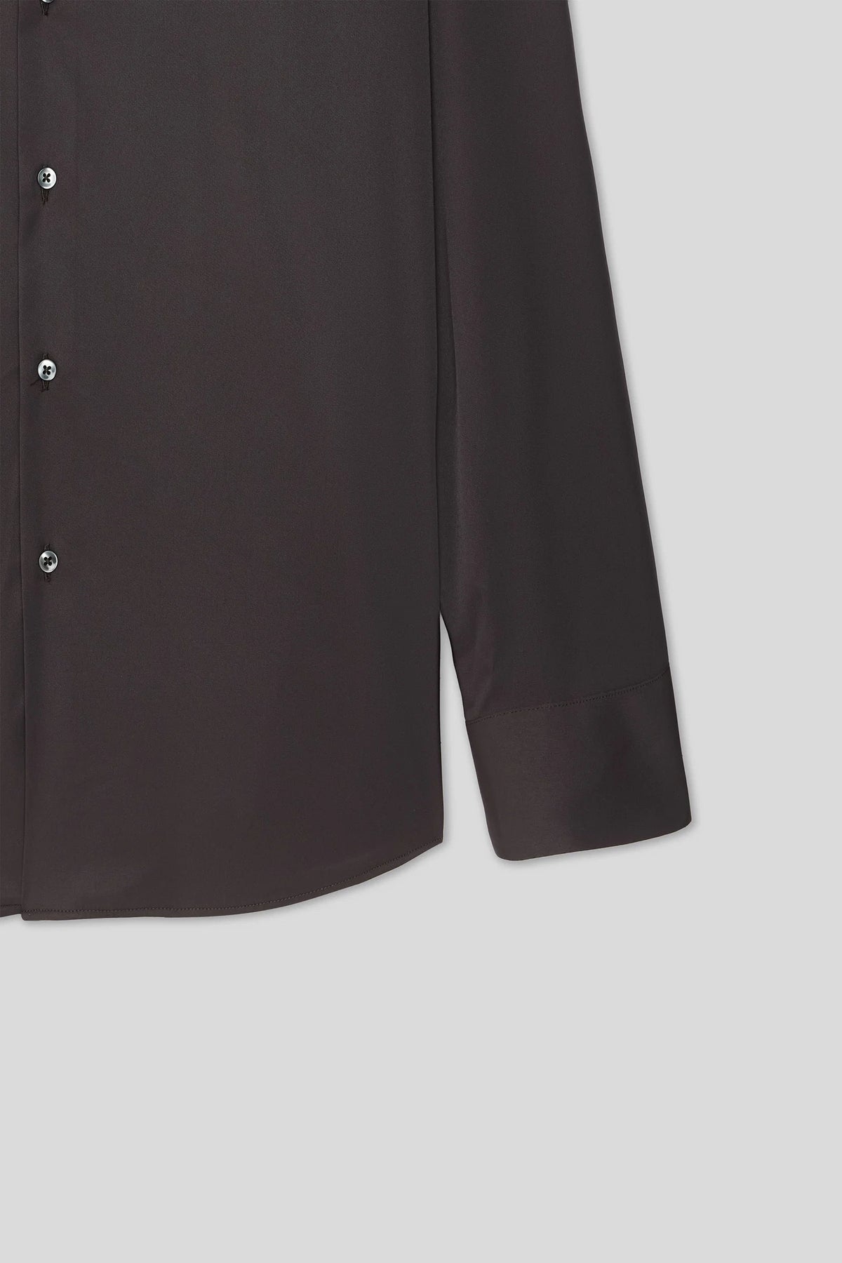 Twn Slim Fit Vizon Düz Travel Gömlek