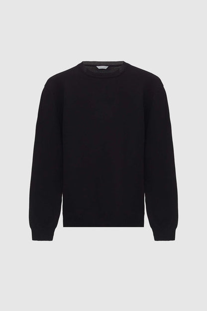 Twn Slim Fit Siyah Düz Örgü Kazak