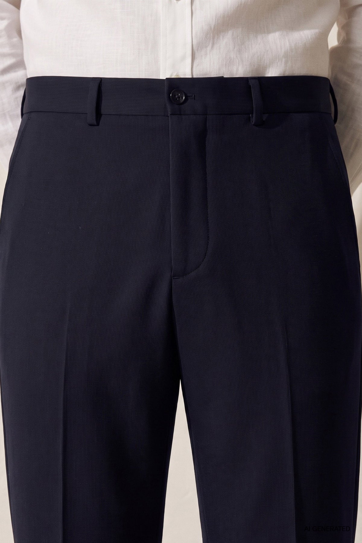 Twn Relaxed Fit (pilesiz) Lacivert Çizgili Jogger Pantolon