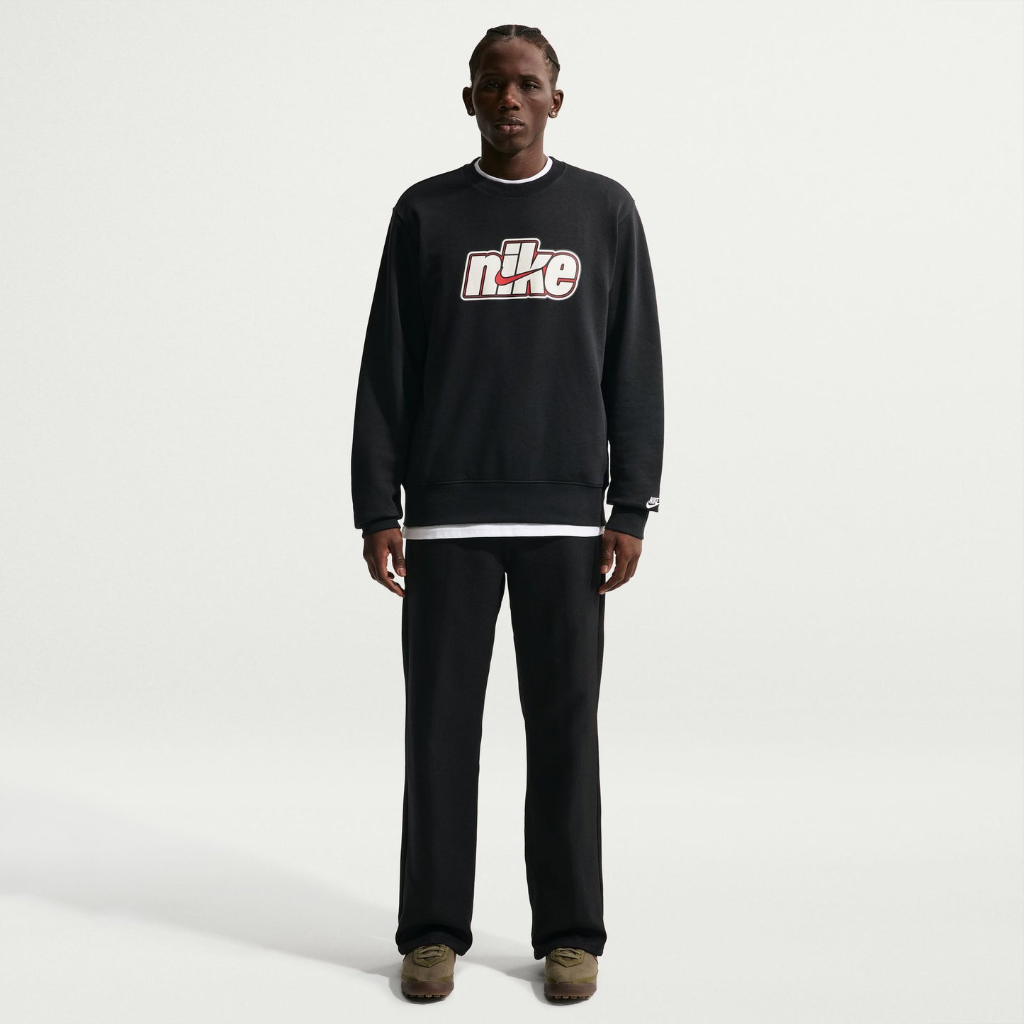 Nike Club Ft Crew Futbol Erkek Siyah T-shirt