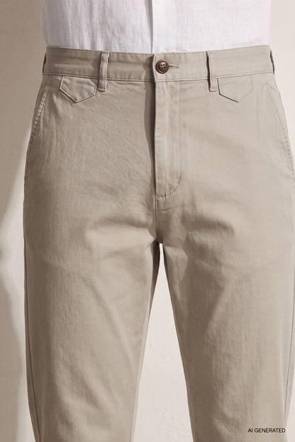Twn Slim Fit Taş Armürlü Chino Pantolon