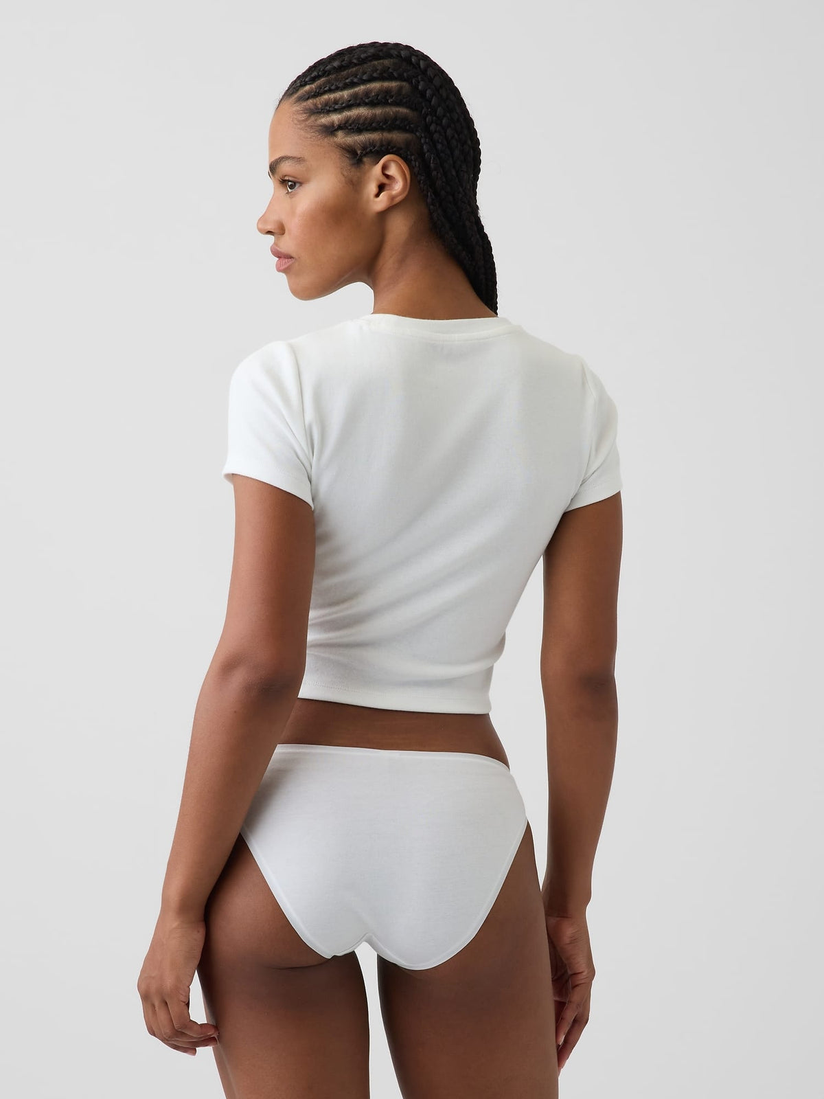 Beyaz Softmade Organik Stretch Pamuk Bikini Külot