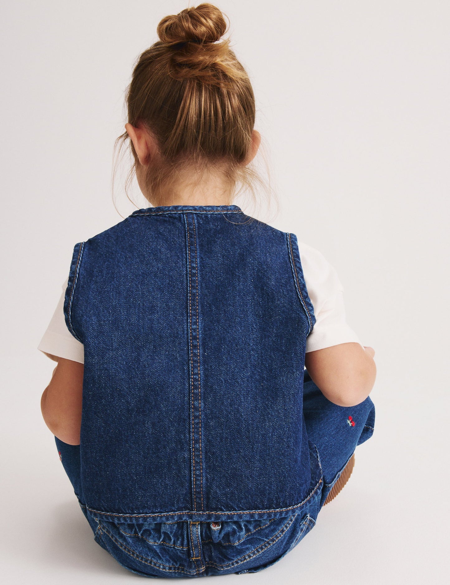 Pamuklu Denim Yelek