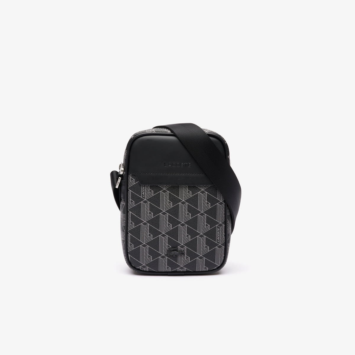 Lacoste The Blend Erkek Monogram Siyah Postacı Çantası