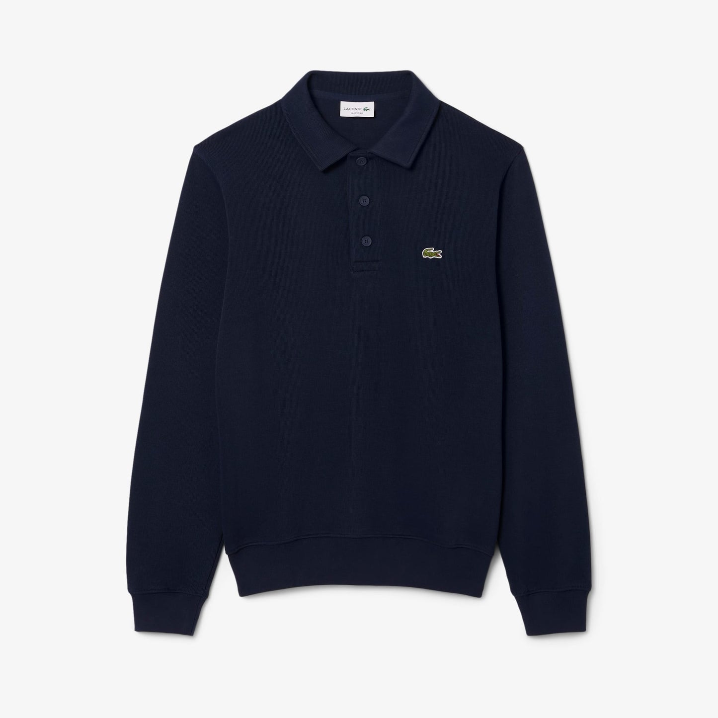 Lacoste Erkek Classic Fit Polo Yaka Lacivert Sweatshirt