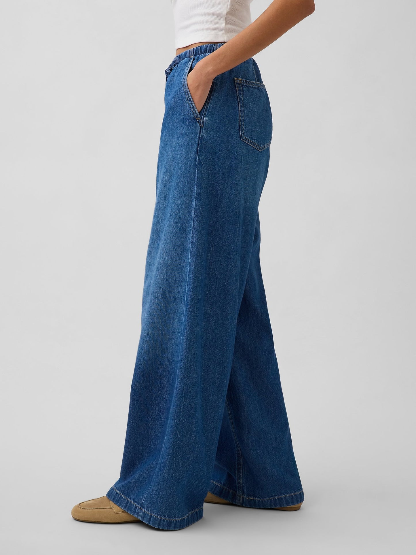 Mavi Mid Rise Ultrasoft Easy Baggy Jean Pantolon