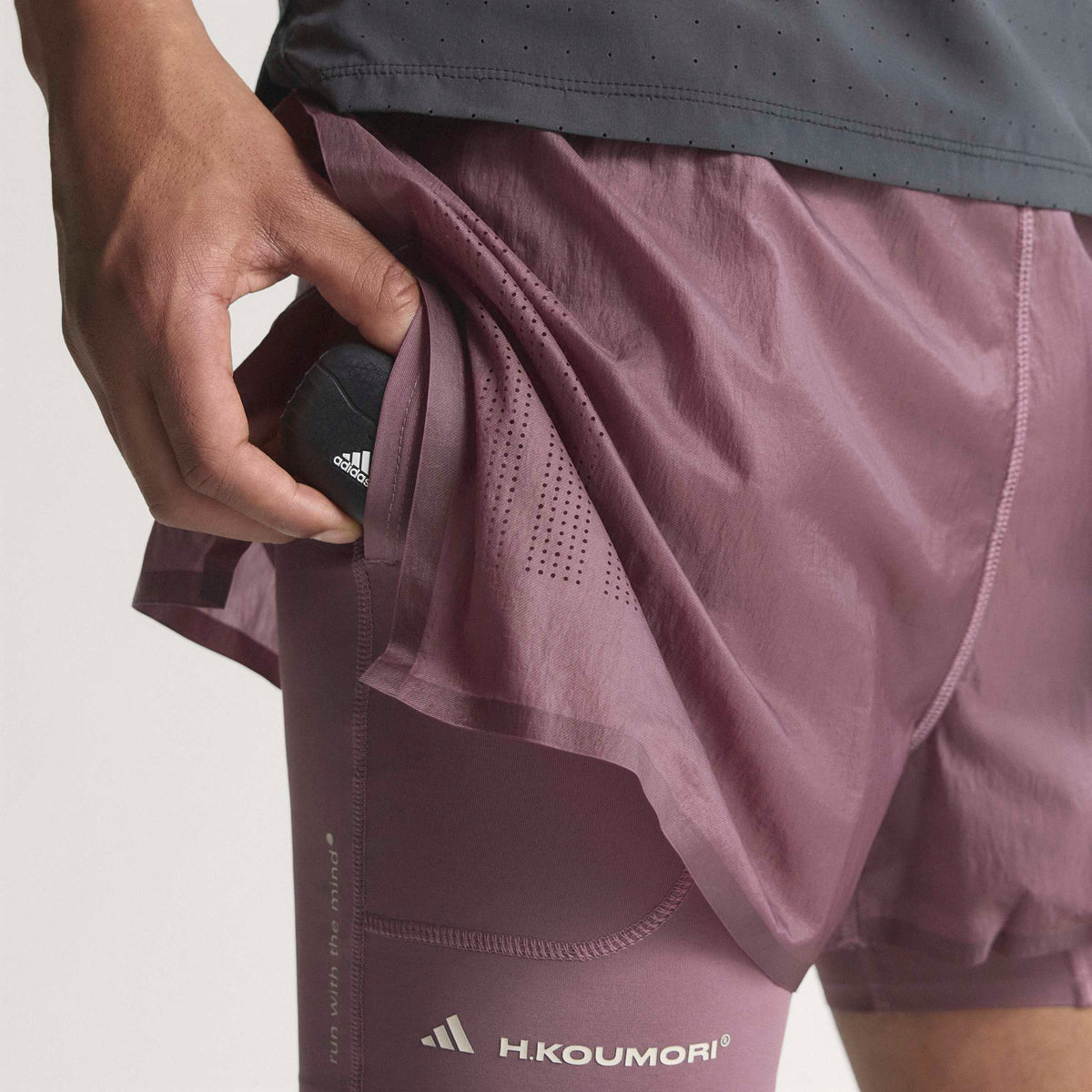 Adidas Adi365 H.koumori 2in1 Erkek Mor Koşu Şortu