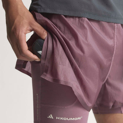 Adidas Adi365 H.koumori 2in1 Erkek Mor Koşu Şortu