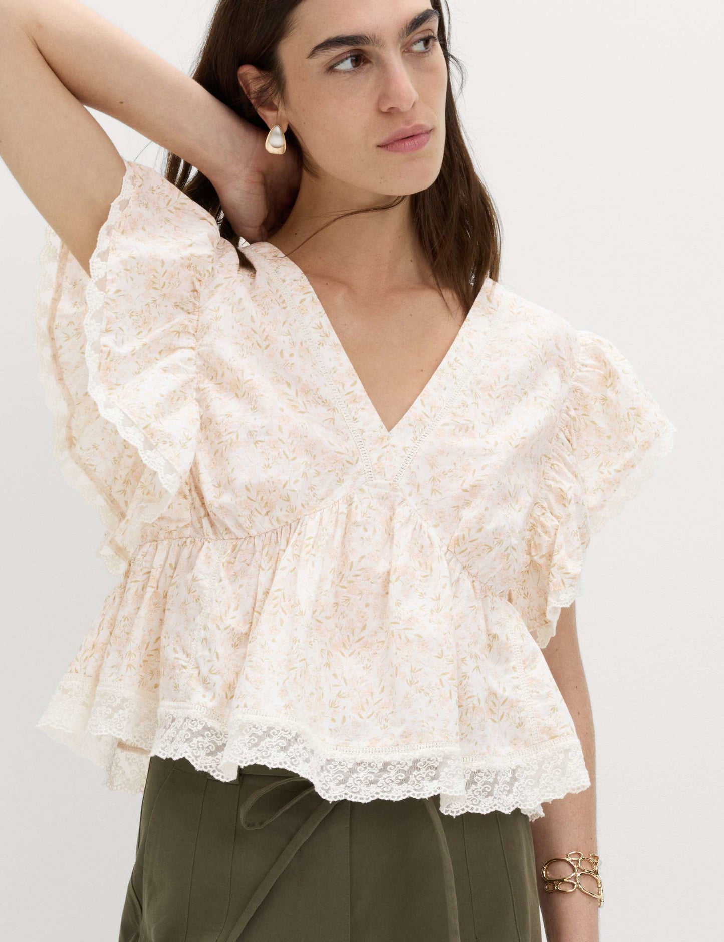 Pamuklu Vintage Bluz