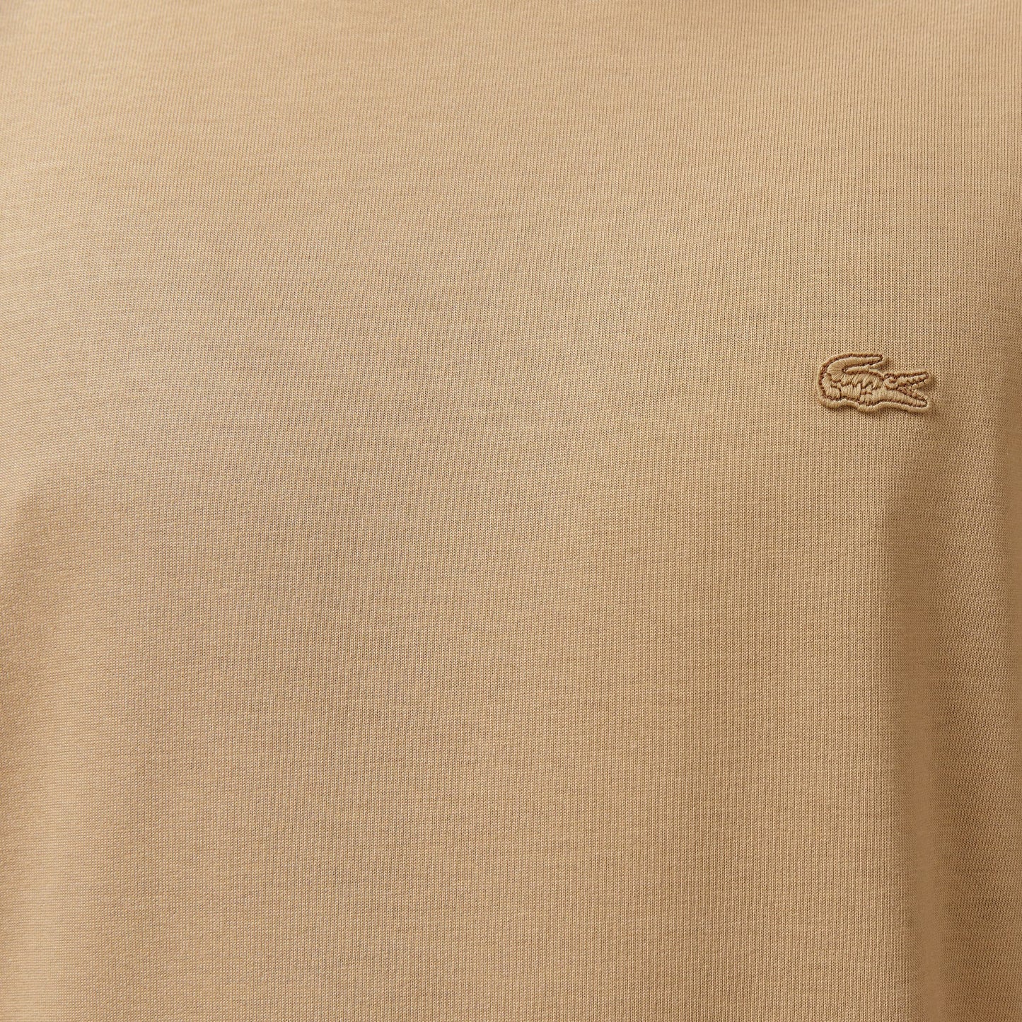 Lacoste Erkek Relaxed Fit Bisiklet Yaka Bej T-shirt