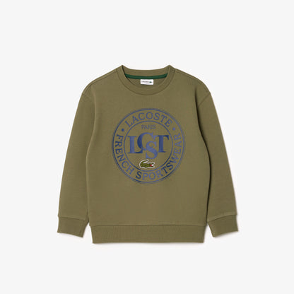 Lacoste Classic Çocuk Haki Sweatshirt