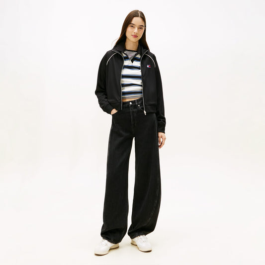 Tommy Hilfiger Mid Rise Barrel Kadın Mavi Pantolon