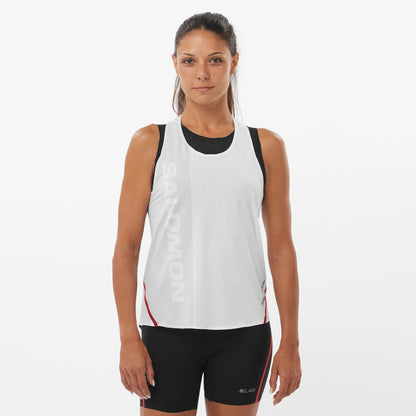 Salomon S/lab Speed Singlet Kadın Beyaz T-shirt