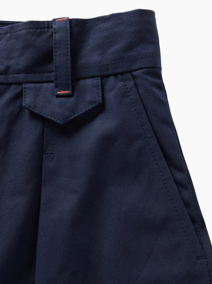 Lacivert Gap × Victoria Beckham High Rise Pileli Arc Pantolon