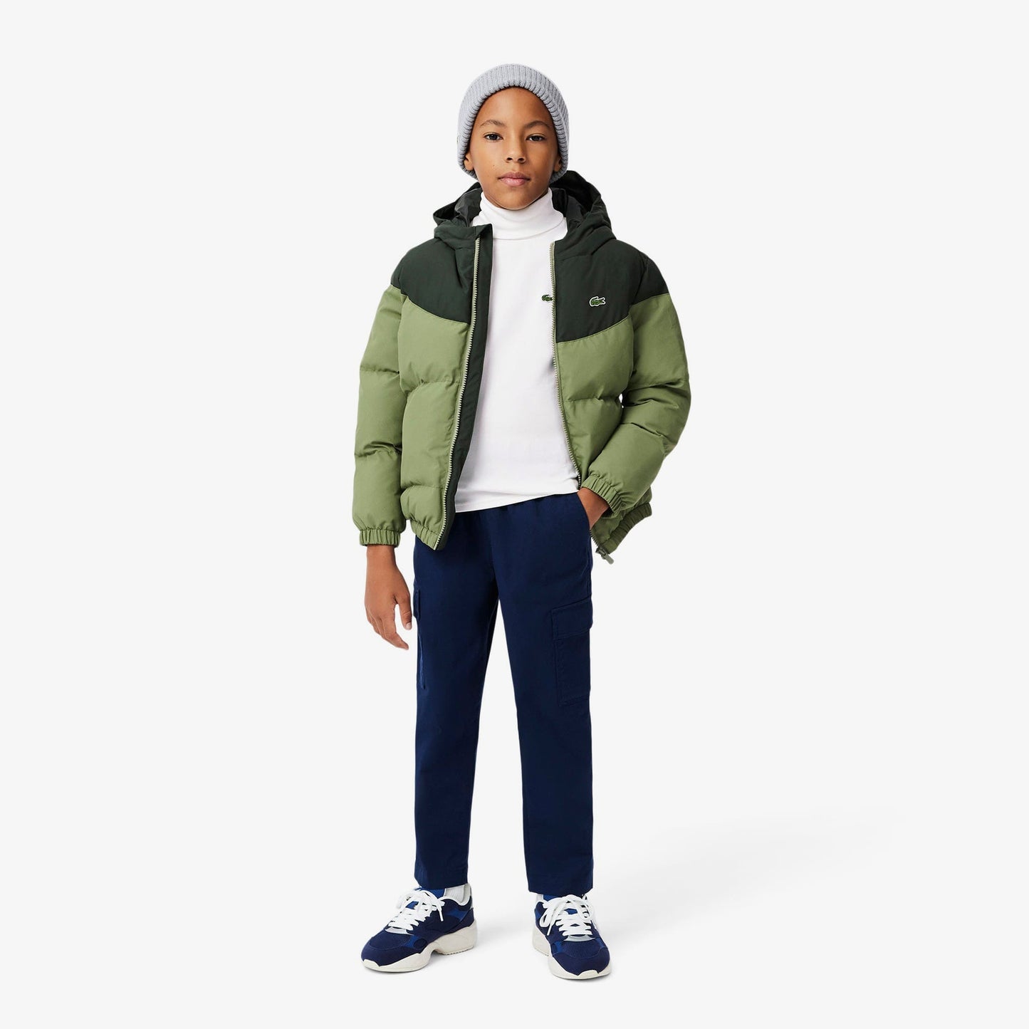 Lacoste Çocuk Bisiklet Yaka Beyaz T-shirt