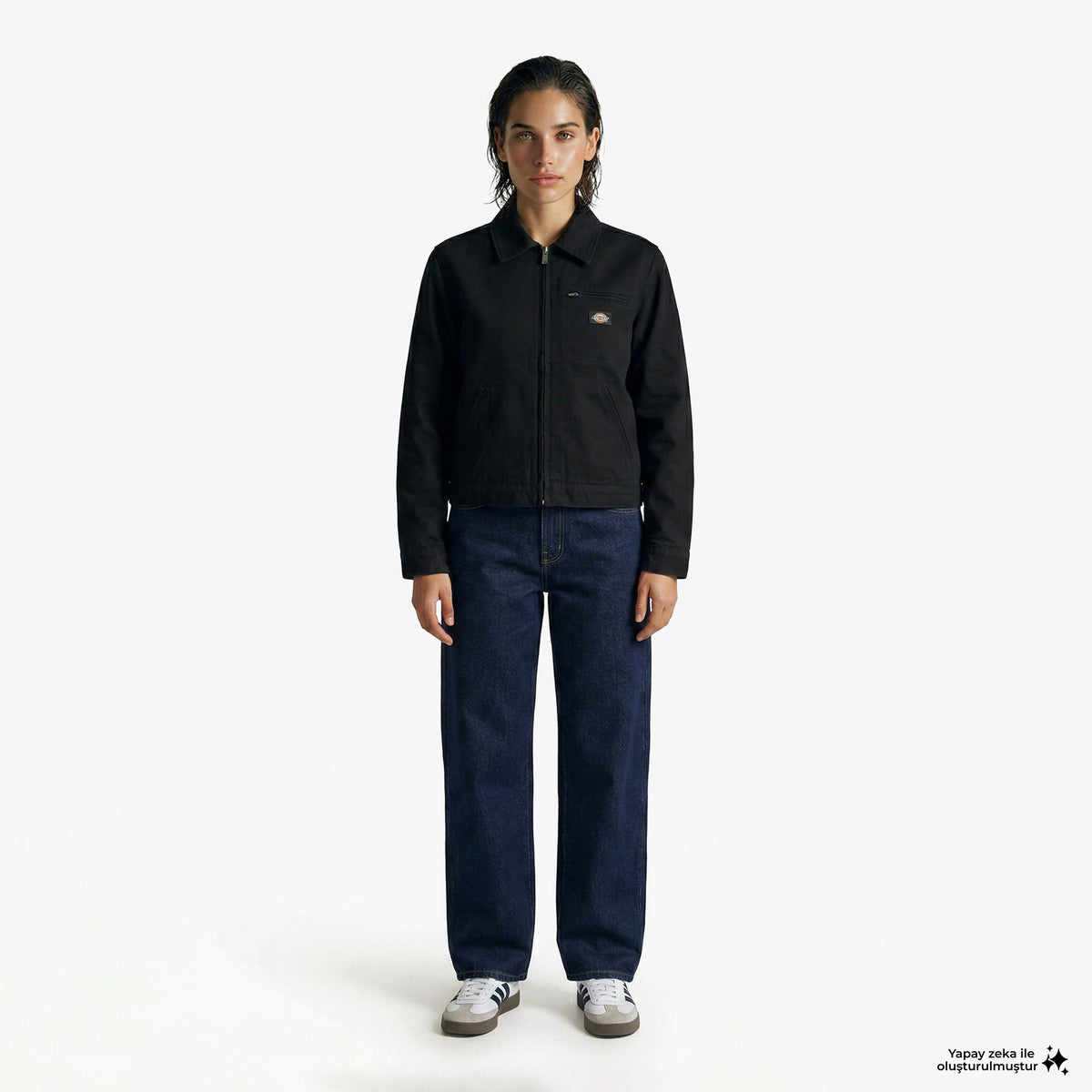 Dickies Unlined Canvas Painter Kadın Siyah Ceket