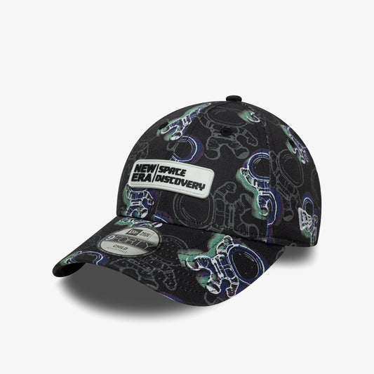 New Era Space All Over Print Çocuk Siyah Şapka