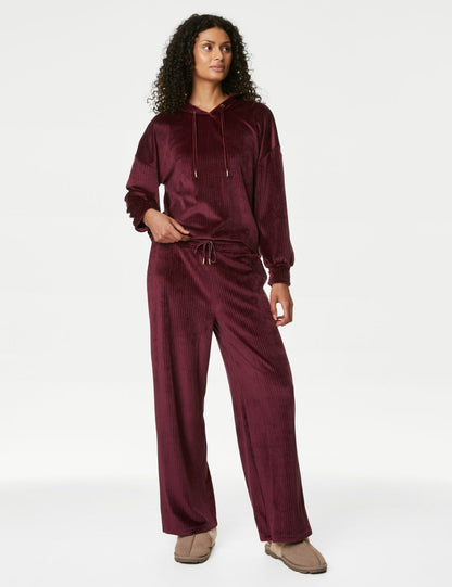 Flexifit: Kapüşonlu Kadife Pijama Üstü