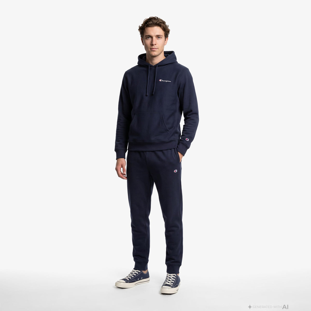 Champion Rib Cuff Erkek Lacivert Pantolon