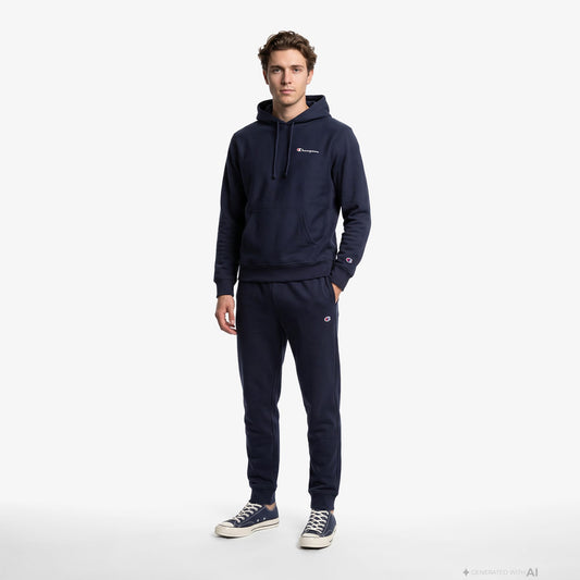 Champion Rib Cuff Erkek Lacivert Pantolon