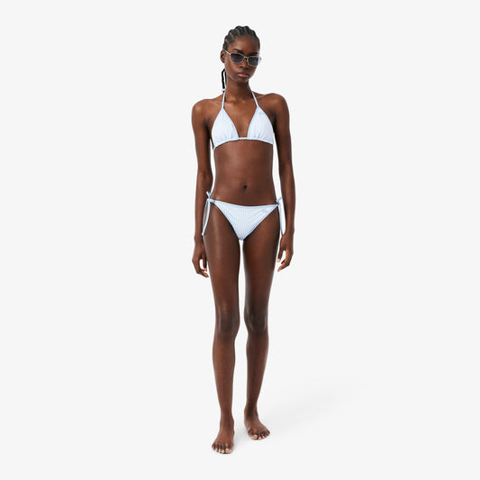 Lacoste Çizgili Kadın Mavi Bikini