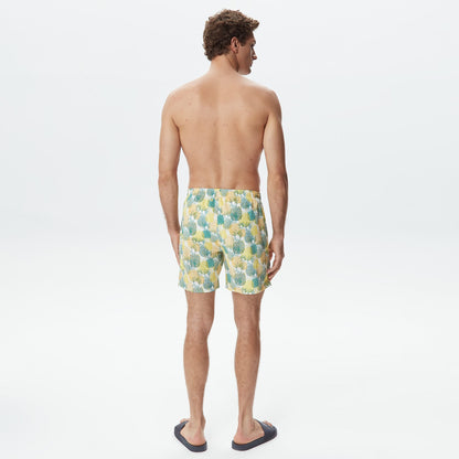 Nautica Classic Fit Erkek Sarı Deniz Şortu