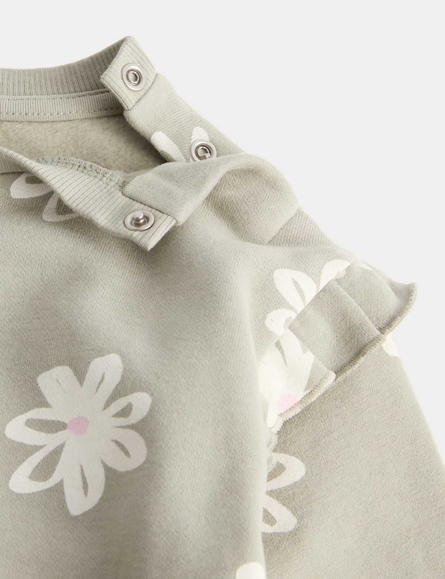 Çiçek Desenli Sweatshirt Takımı