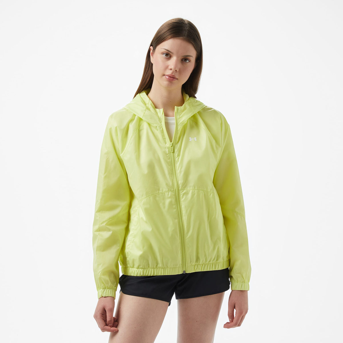 Under Armour Rival Sport Windbreak Kadın Sarı Ceket